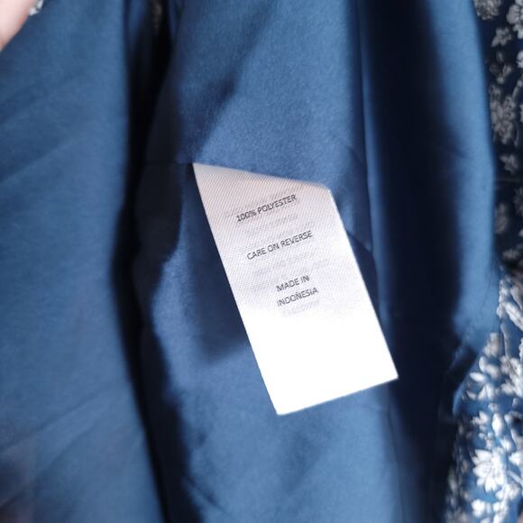 New York and Company Dress Size 8 Womens Button Down Short Sleeve Floral Summer - Picture 4 of 8